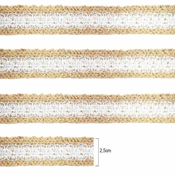 059131 fita de juta com renda